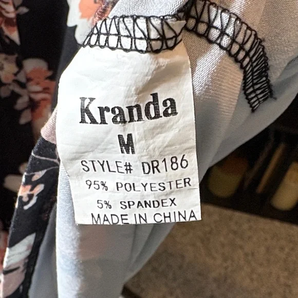 Kranda Black Floral Maxi Dress - Picture 7 of 8